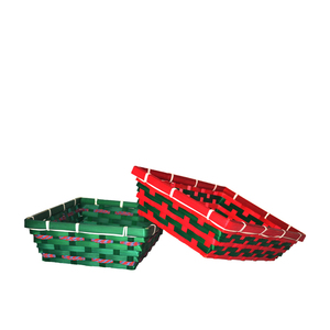 【Christmas Limited】Bamboo woven square basket