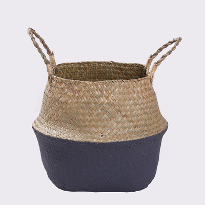 Natural materials, colorful handmade woven baskets (14 sizes)
