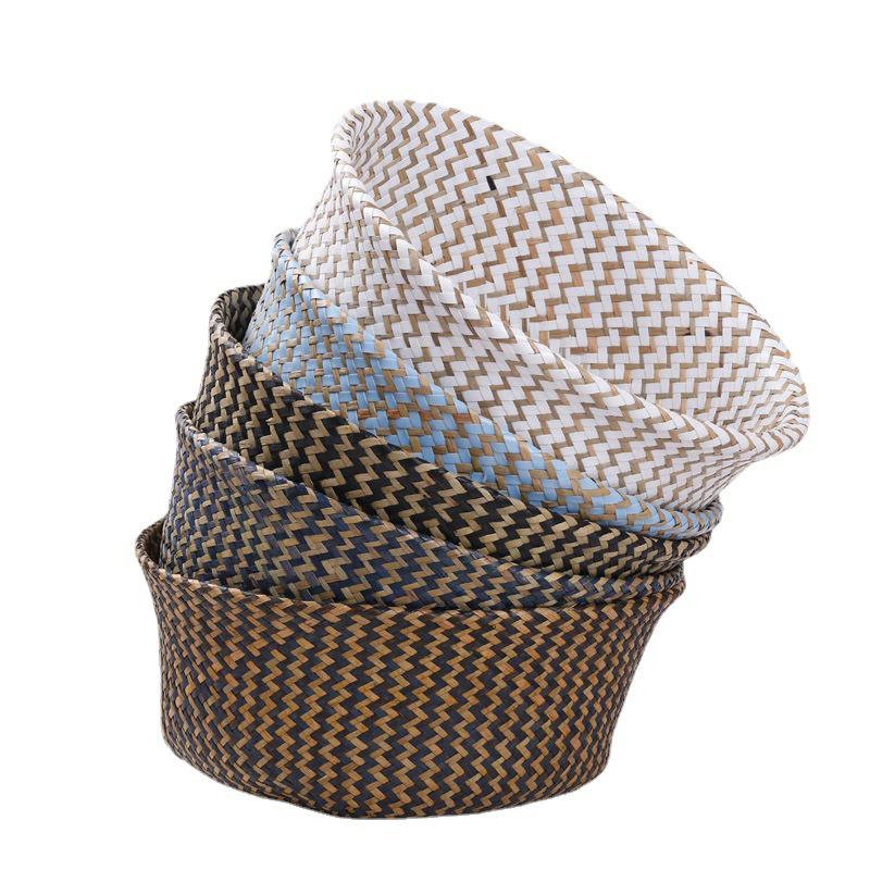 Natural materials, geometric patterns, hand woven seaweed baskets (14 ...