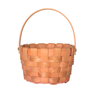 Classic hand woven wooden chip basket