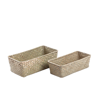 Seaweed hand woven storage basket series