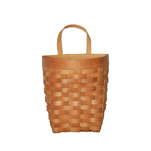 Handmade Half Moon shaped Wooden Chip Basket