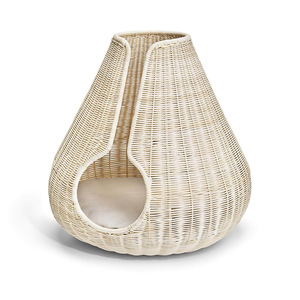 Conical rattan pet nest