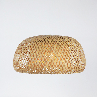 Natural bamboo woven suction hanging dual-purpose lamp