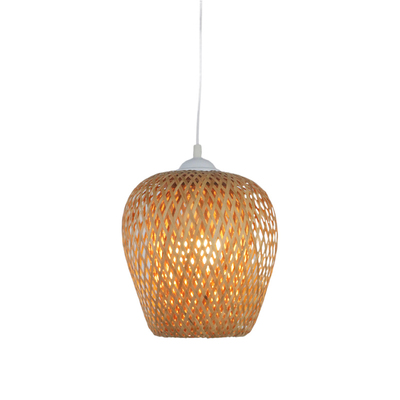 Natural bamboo woven suction hanging dual-purpose lamp