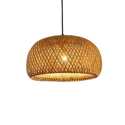 Natural bamboo woven pendant lamp lampshade - Type A