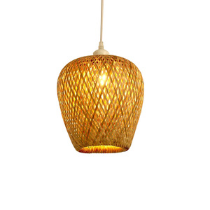Natural bamboo woven chandelier lampshade - Type C