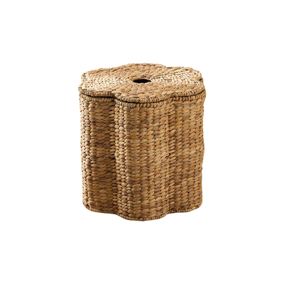 Nordic style water hyacinth woven storage basket