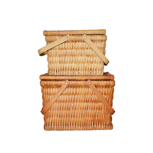 Classic handmade wooden picnic basket series