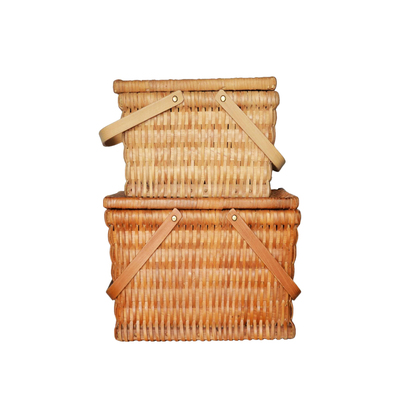 Classic handmade wooden picnic basket series