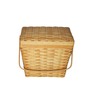 Hand woven picnic basket