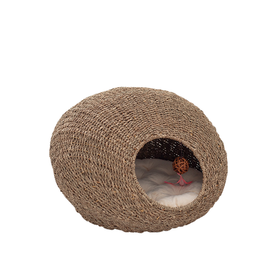 Vine woven low mouth cat nest